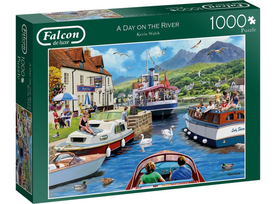 FALCON Puzzle Den u řeky 1000 dílků