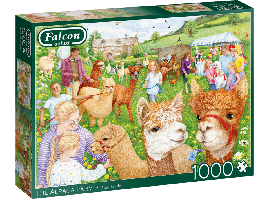 FALCON Puzzle Farma s alpakami 1000 dílků