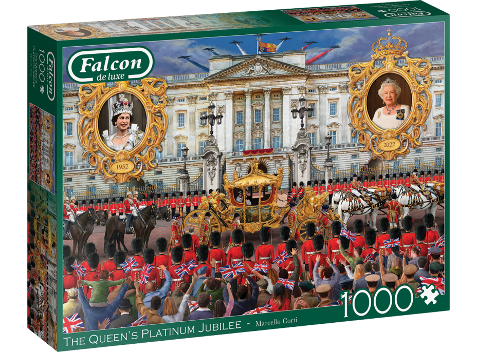 FALCON Puzzle Královnino Platinové výročí 1000 dílků