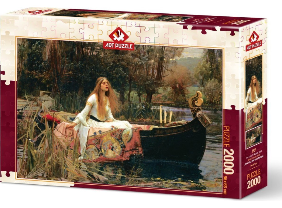 ART PUZZLE Puzzle Paní ze Shalott 1888, 2000 dílků