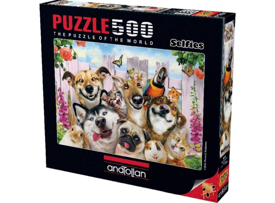 ANATOLIAN Puzzle Selfie domácích mazlíčků 500 dílků