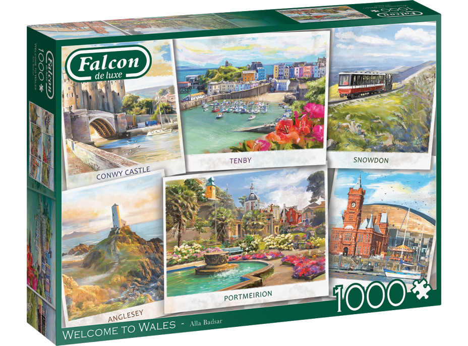 FALCON Puzzle Vítejte ve Walesu 1000 dílků