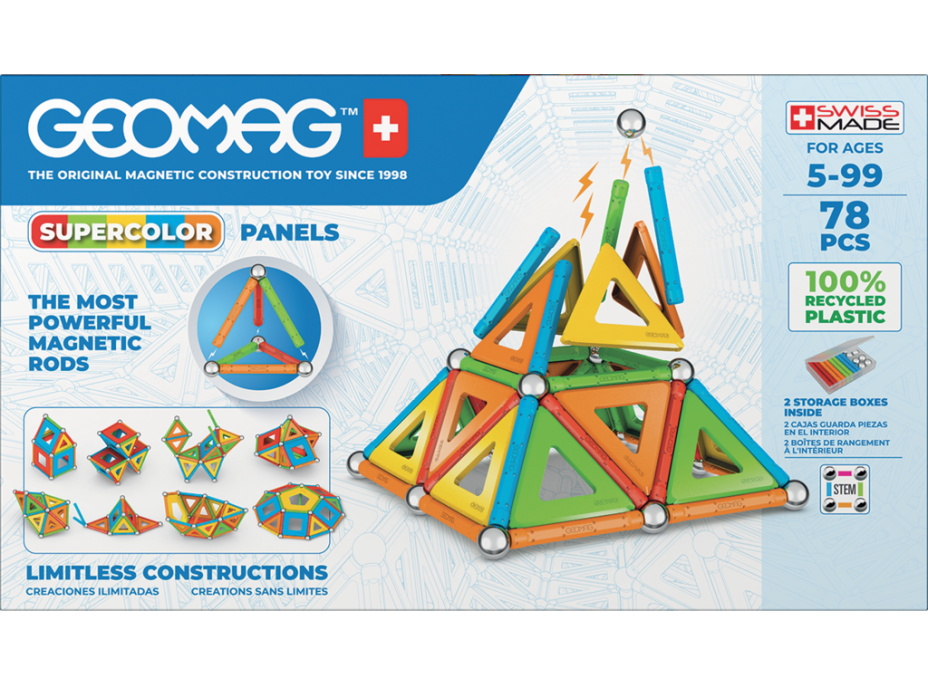 GEOMAG Supercolor Panels 78 dílků