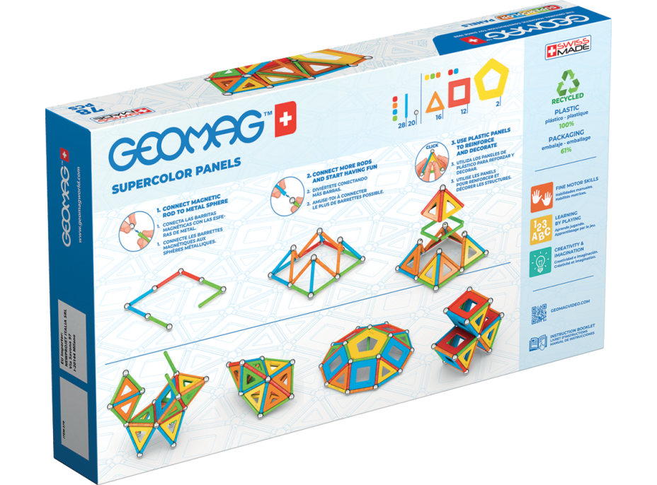 GEOMAG Supercolor Panels 78 dílků