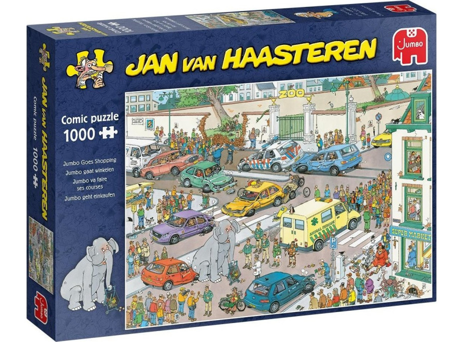 Puzzle JvH Jumbo jde nakupovat 1000 dílků