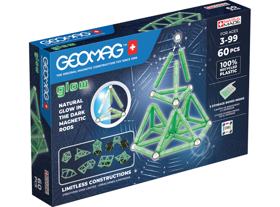 GEOMAG Glow 60 dílků