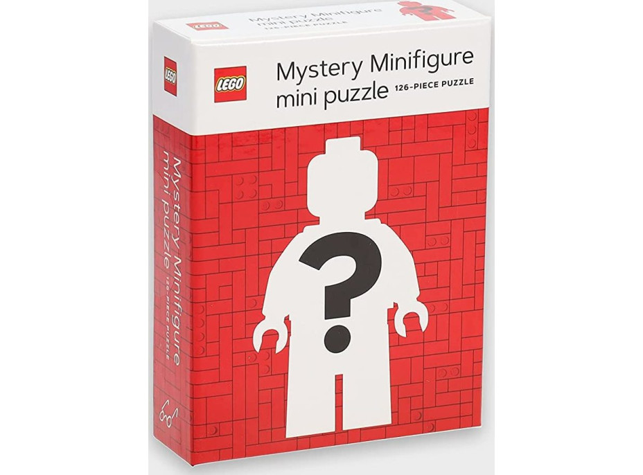 CHRONICLE BOOKS Mini Puzzle LEGO® Mystery Minifigurka (Red Edition) 126 dílků