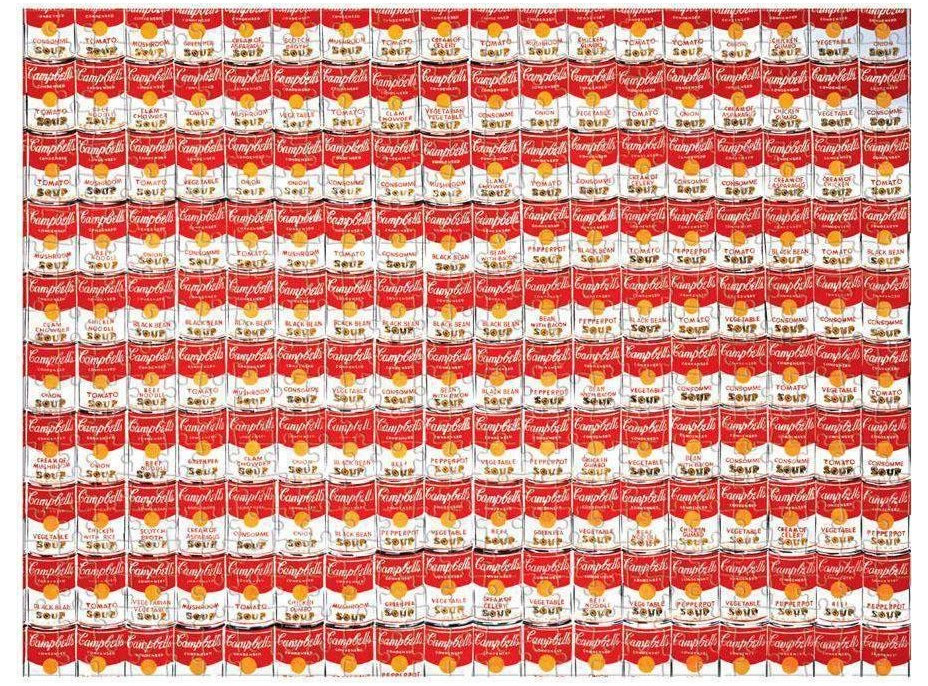 GALISON Oboustranné puzzle Andy Warhol Campbell's Soup Cans 500 dílků