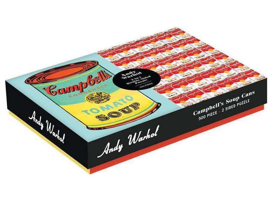 GALISON Oboustranné puzzle Andy Warhol Campbell's Soup Cans 500 dílků