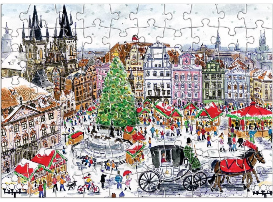 GALISON Puzzle Adventní kalendář: 12 vánočních dnů 12x80 dílků