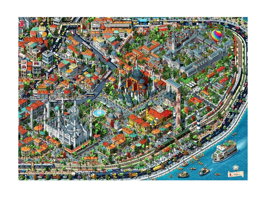 ANATOLIAN Puzzle Hemžení v Istanbulu 3000 dílků