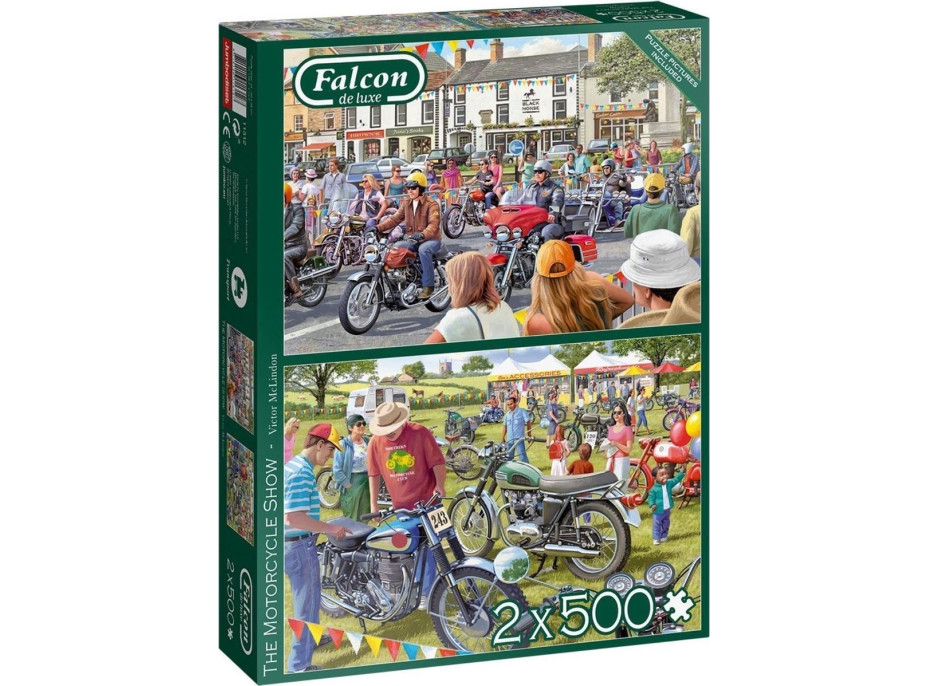 FALCON Puzzle Motorkářská přehlídka 2x500 dílků