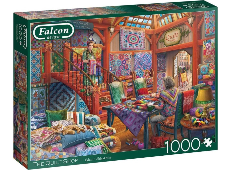 FALCON Puzzle Obchod s prošívanými přikrývkami 1000 dílků