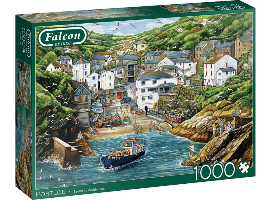 FALCON Puzzle Portloe, Cornwallské pobřeží 1000 dílků