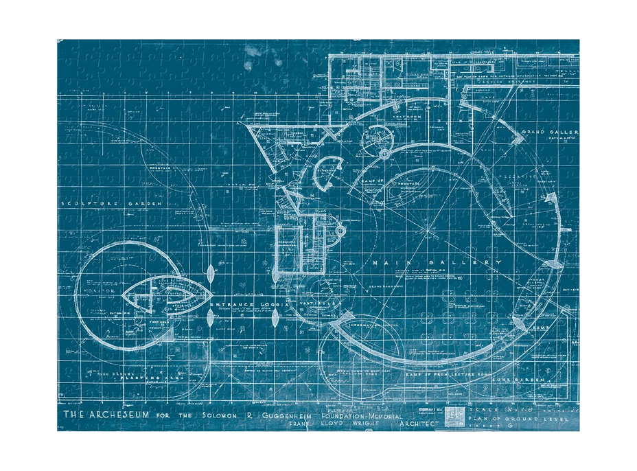 GALISON Oboustranné puzzle Frank Lloyd Wright Guggenheim 500 dílků