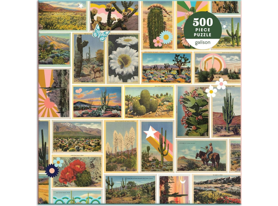 GALISON Čtvercové puzzle Malovaná poušť 500 dílků