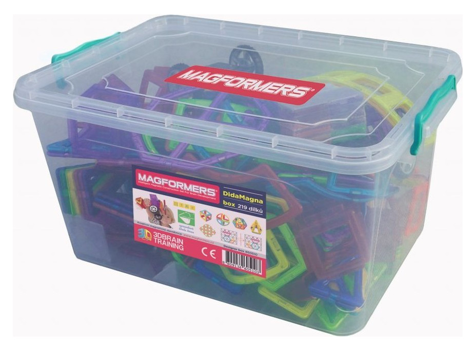 MAGFORMERS DidaMagna Box 240 dílků + textilní úložný kontejner