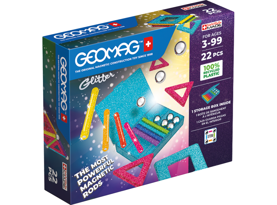 GEOMAG Glitter 22 dílků