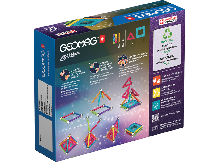 GEOMAG Glitter 22 dílků