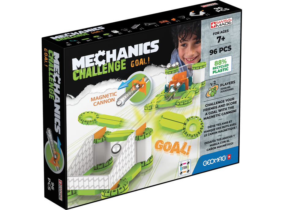 GEOMAG Mechanics Challenge Goal 96 dílků