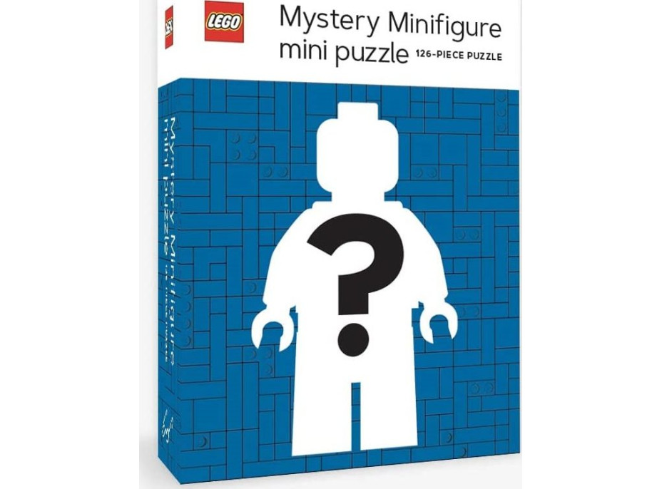 CHRONICLE BOOKS Mini Puzzle LEGO® Mystery Minifigurka (Blue Edition) 126 dílků