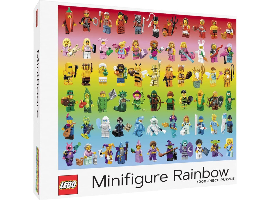 CHRONICLE BOOKS Puzzle LEGO® Minifigurky Duha 1000 dílků