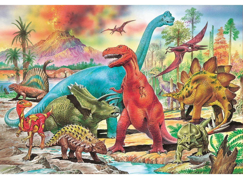 EDUCA Puzzle Dinosauři 100 dílků