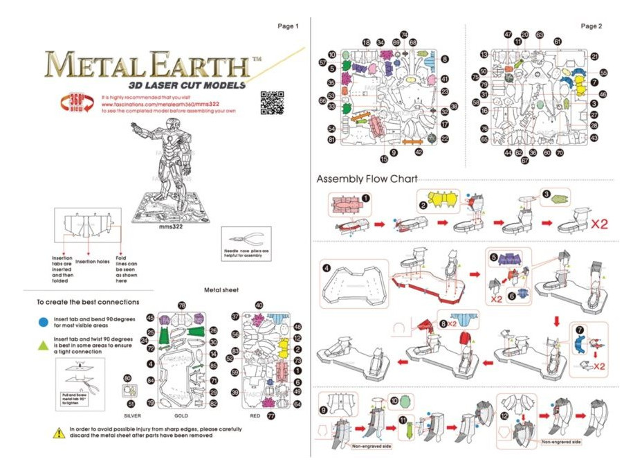 METAL EARTH 3D puzzle Avengers: Iron Man