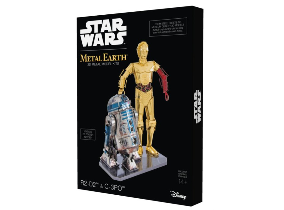 METAL EARTH 3D puzzle Star Wars: R2D2 a C-3PO (deluxe set)