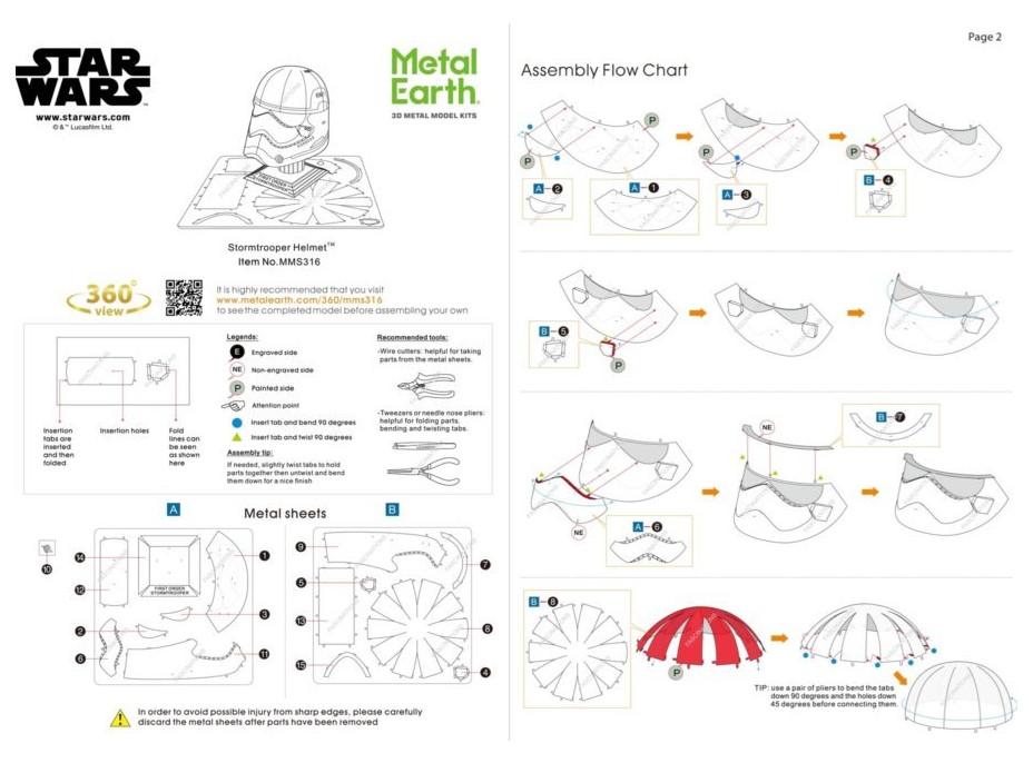 METAL EARTH 3D puzzle Star Wars: Přilba Stormtroopera