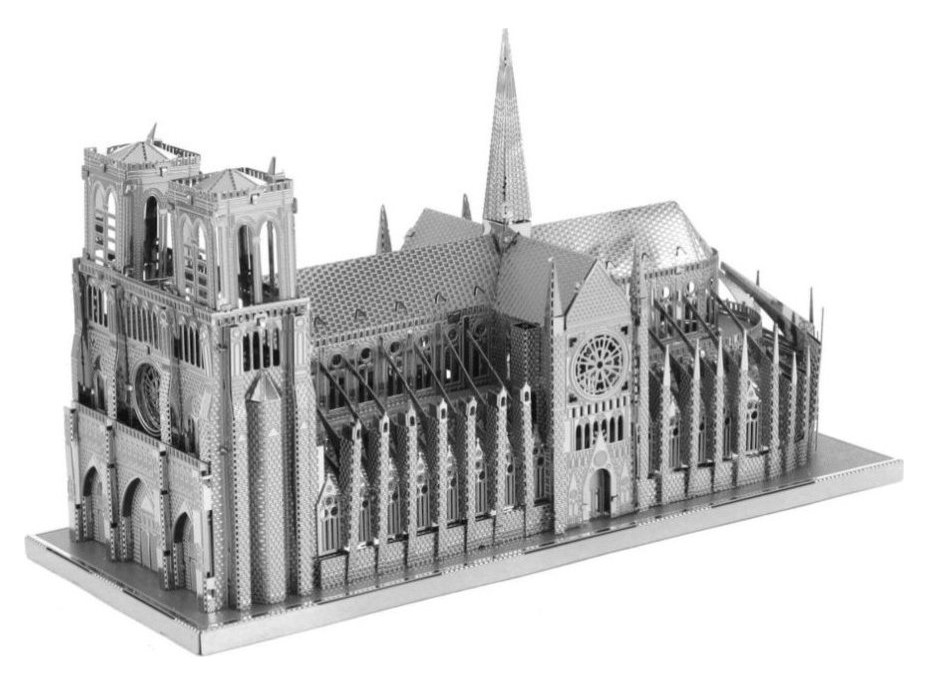 METAL EARTH 3D puzzle Katedrála Notre-Dame (ICONX)