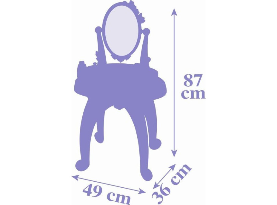 SMOBY Kosmetický stolek se židličkou 2v1 Ledové království