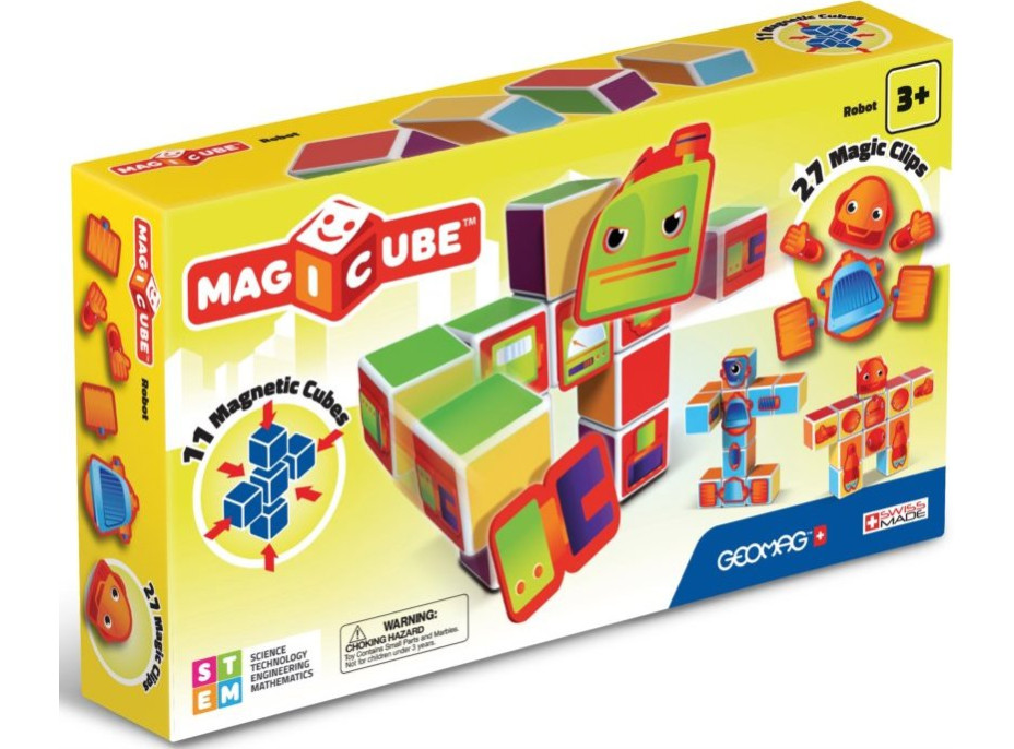 GEOMAG Magnetické kostky Magicube Roboti