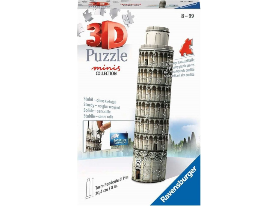 RAVENSBURGER 3D puzzle Mini Šikmá věž, Pisa 54 dílků