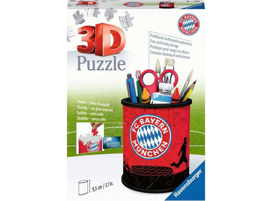 RAVENSBURGER 3D puzzle stojan: FC Bayern Mnichov 54 dílků