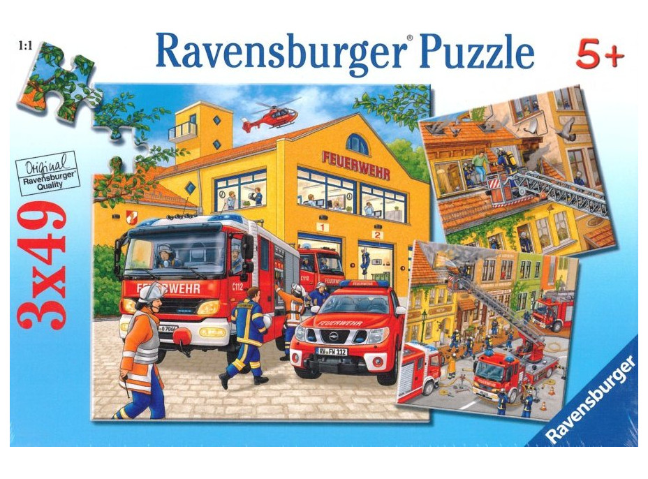 RAVENSBURGER Puzzle Hasiči 3x49 dílků