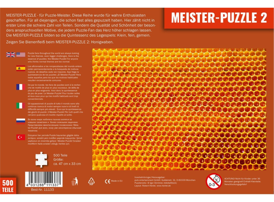 PULS ENTERTAINMENT Meister-Puzzle 2: Včelí plástev 500 dílků