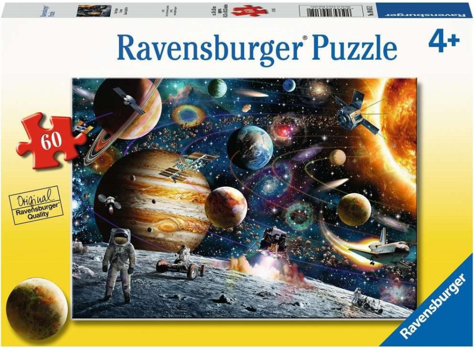 RAVENSBURGER Puzzle Astronaut ve vesmíru 60 dílků