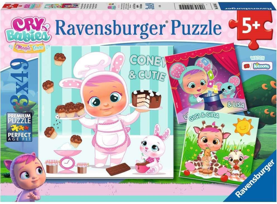 RAVENSBURGER Puzzle Cry Babies Magic Tears 3x49 dílků