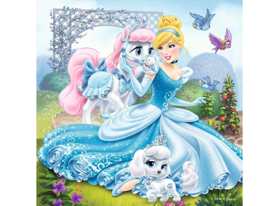 RAVENSBURGER Puzzle Disney princezny a jejich mazlíčci 3x49 dílků