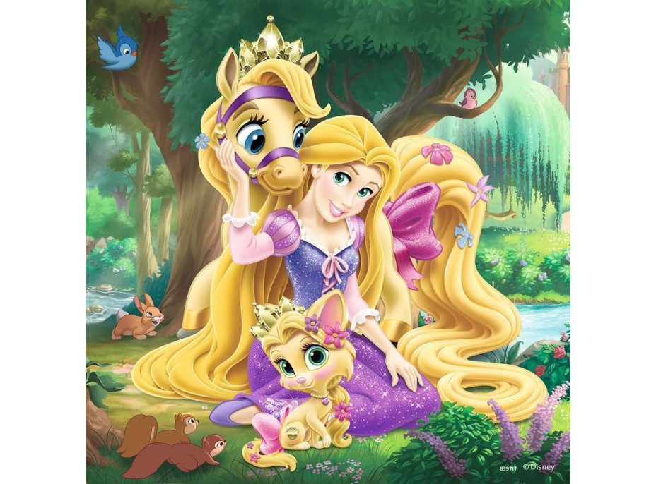 RAVENSBURGER Puzzle Disney princezny a jejich mazlíčci 3x49 dílků