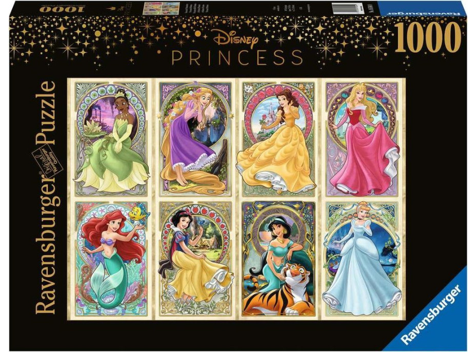 RAVENSBURGER Puzzle Disney Secesní princezny 1000 dílků