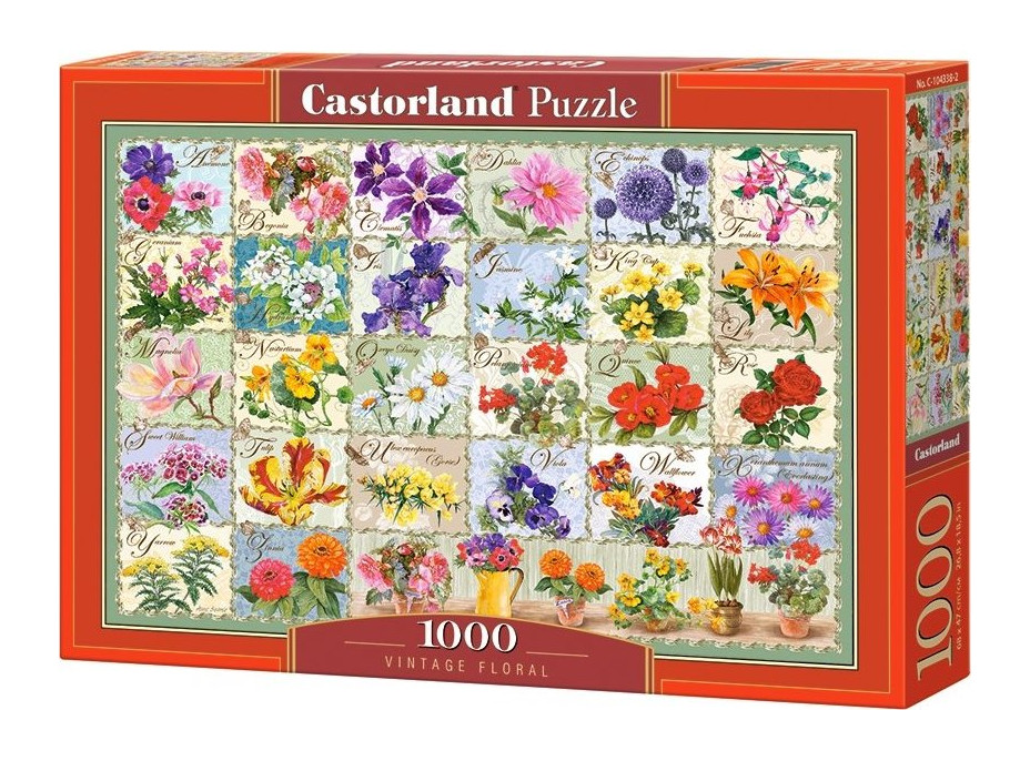 CASTORLAND Puzzle Herbář květin 1000 dílků