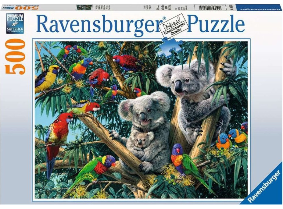 RAVENSBURGER Puzzle Koaly na stromě 500 dílků