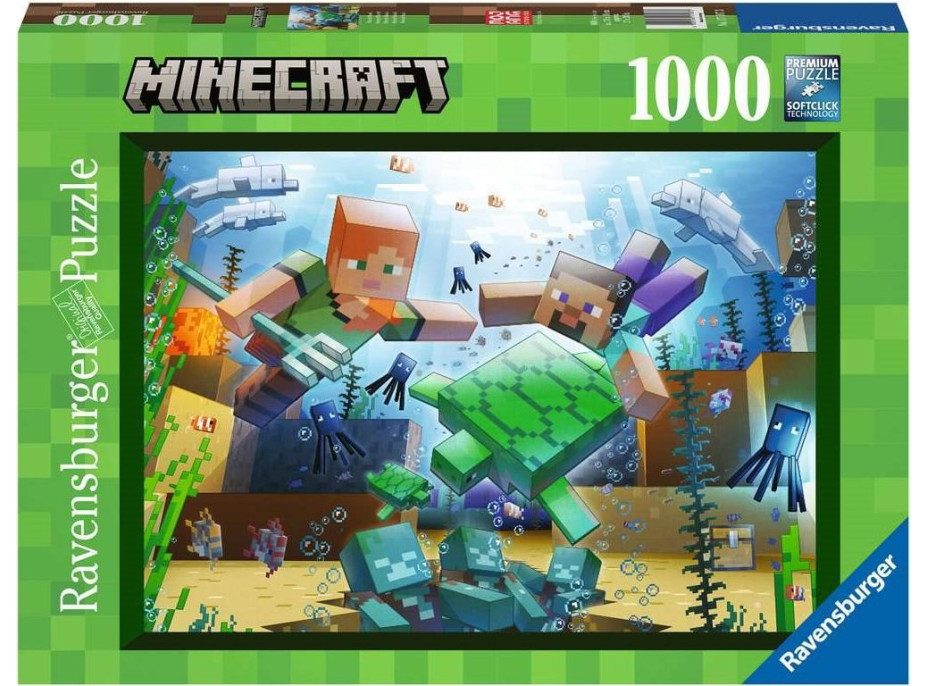 RAVENSBURGER Puzzle Minecraft 1000 dílků