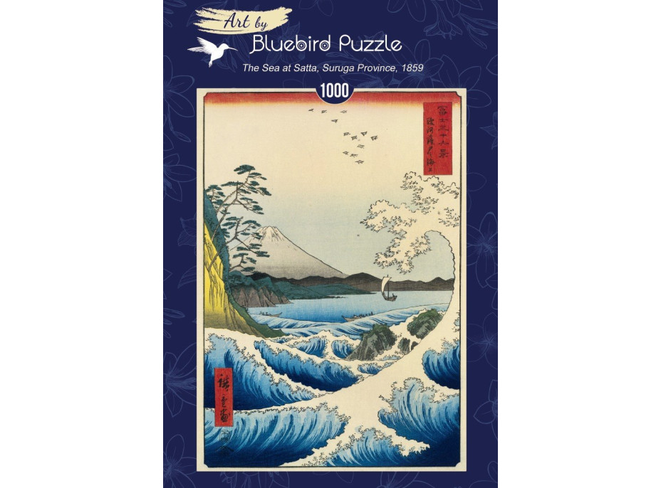 BLUEBIRD Puzzle Moře v Sattě, provincie Suruga (1859) 1000 dílků