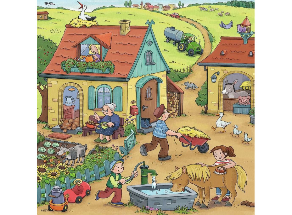 RAVENSBURGER Puzzle Na farmě 3x49 dílků