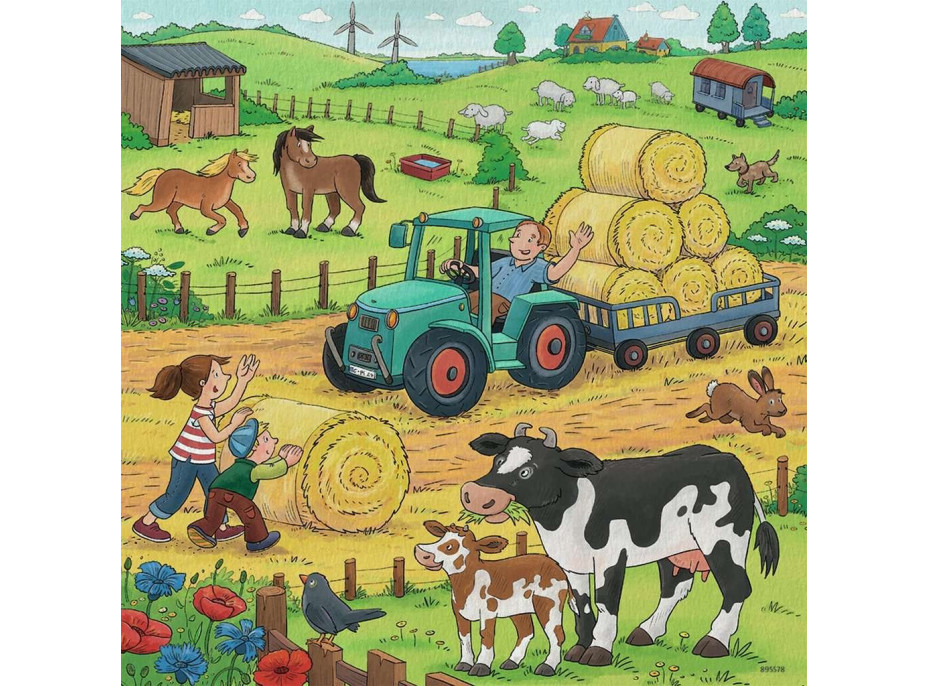 RAVENSBURGER Puzzle Na farmě 3x49 dílků