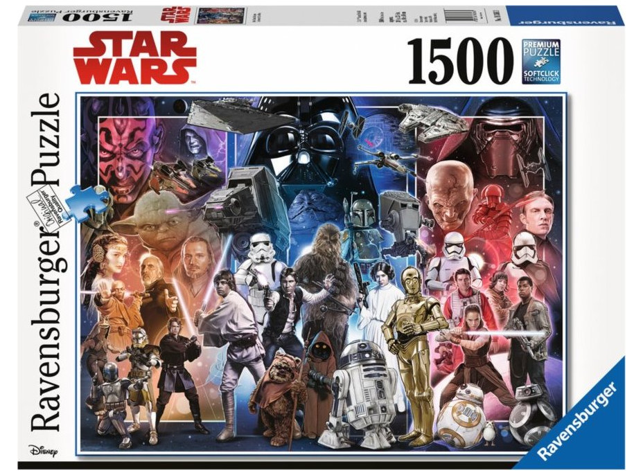 RAVENSBURGER Puzzle Svět Star Wars 1500 dílků