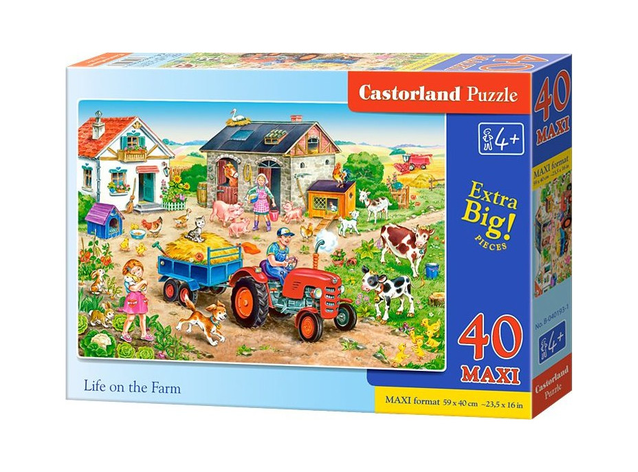 CASTORLAND Puzzle Život na farmě MAXI 40 dílků